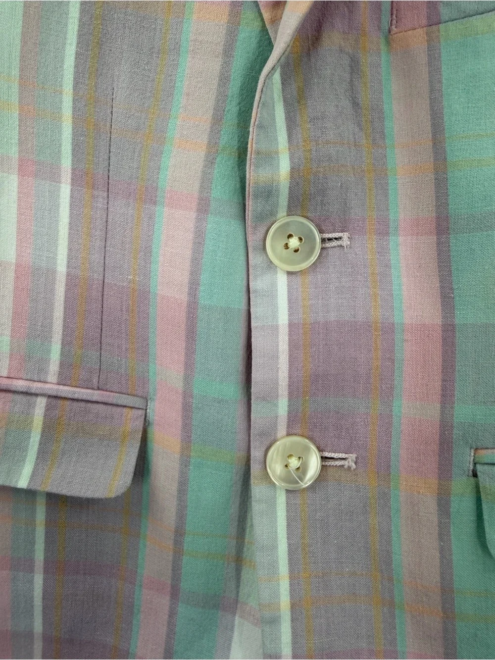 Lauren Ralph Lauren Blazer Pastel Madras Plaid